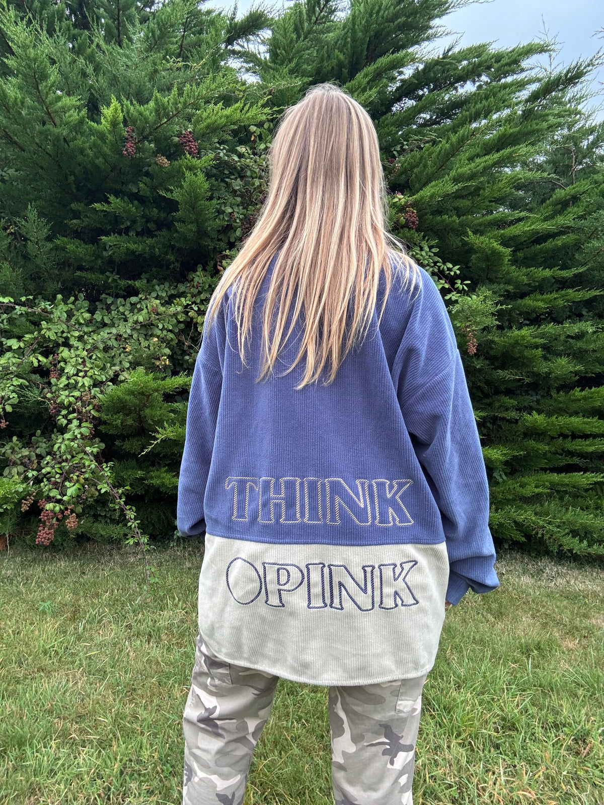 Think Pink half zip fleece