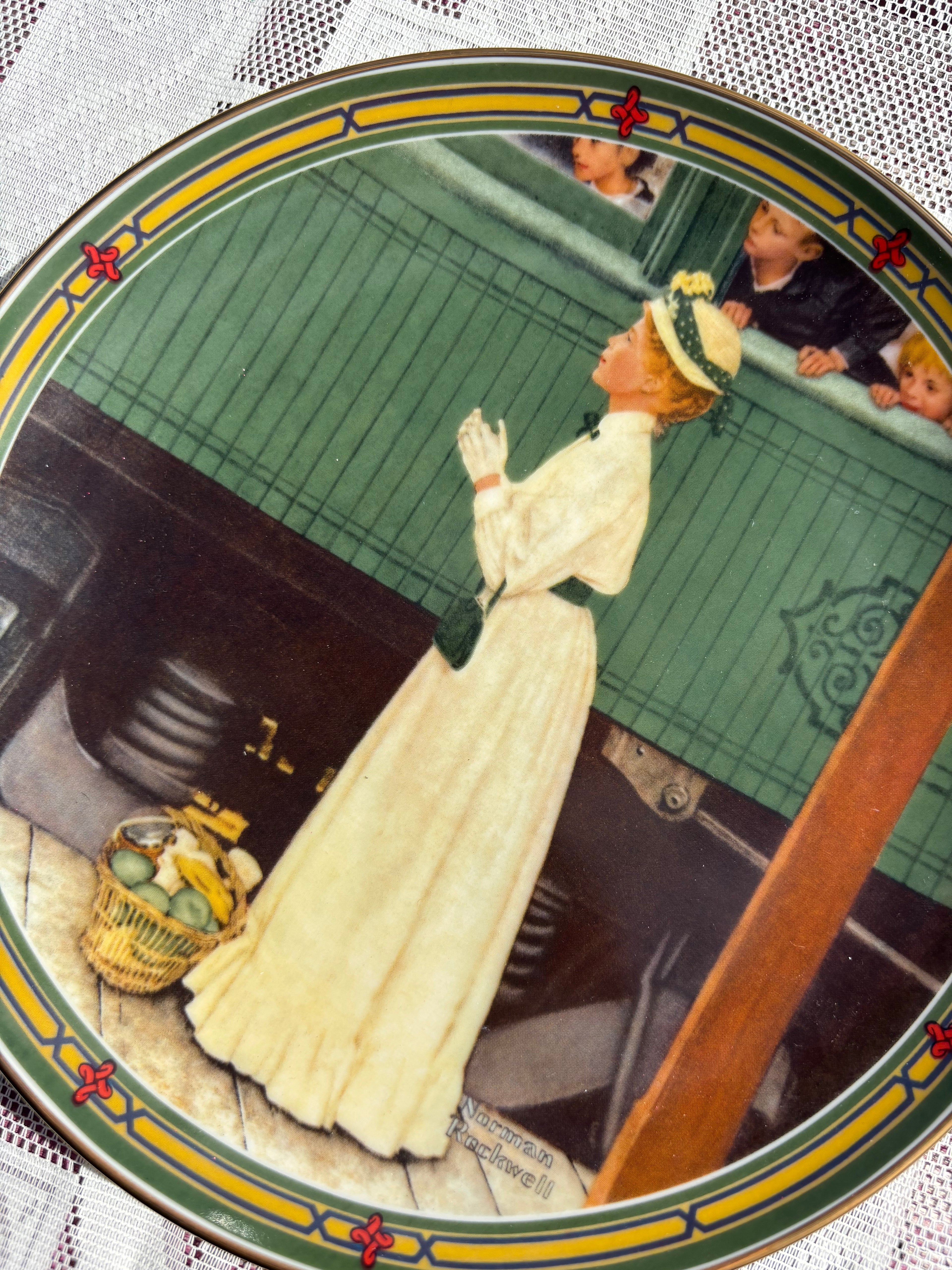 ‘A Mothers Welcome’ Plate by Norman Rockwell