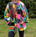 Patchwork multicoloured jacket