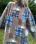 Cottage style high neck fleece