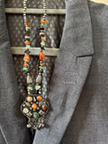 Mixed stone Tibetan style necklace