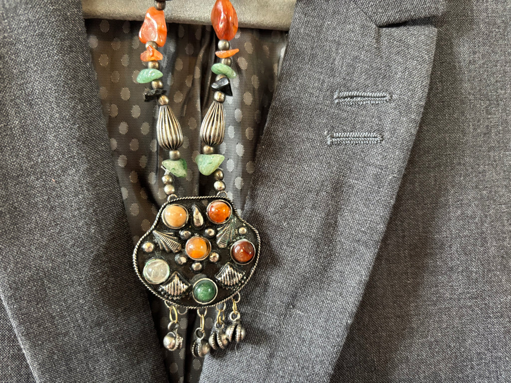 Mixed stone Tibetan style necklace