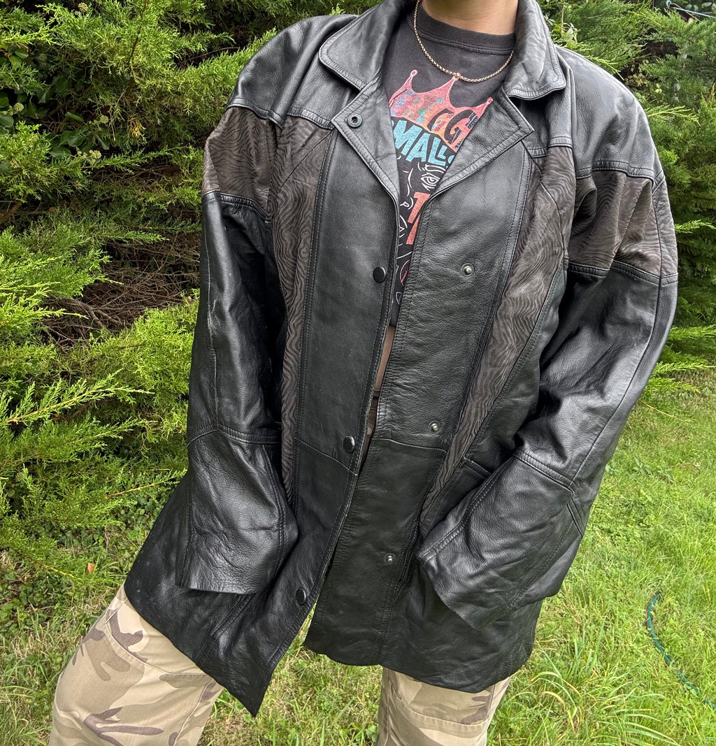 Very 80s suede & leather jacket