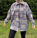 Full zip funky vintage fleece