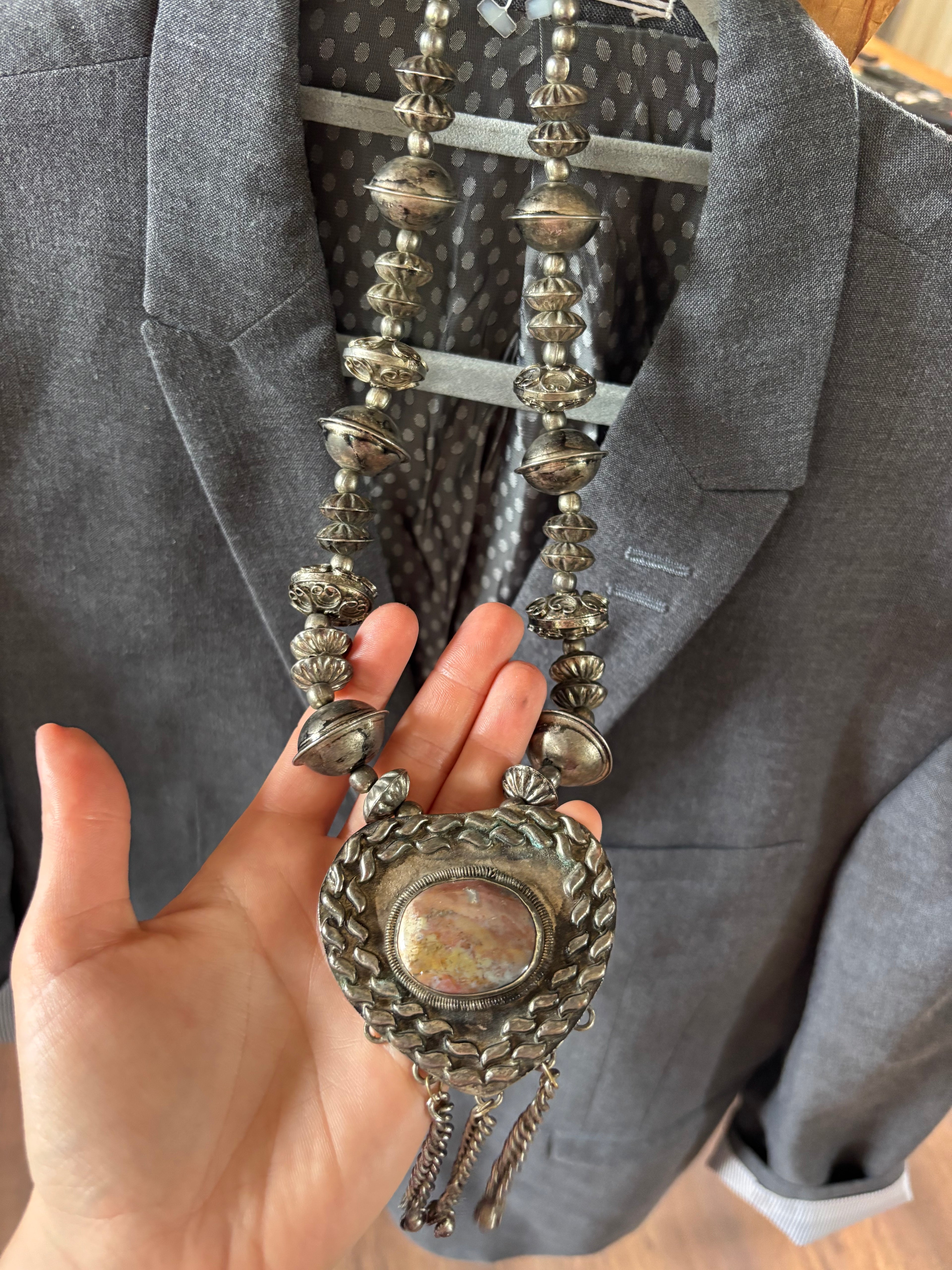 Statement Tibetan necklace