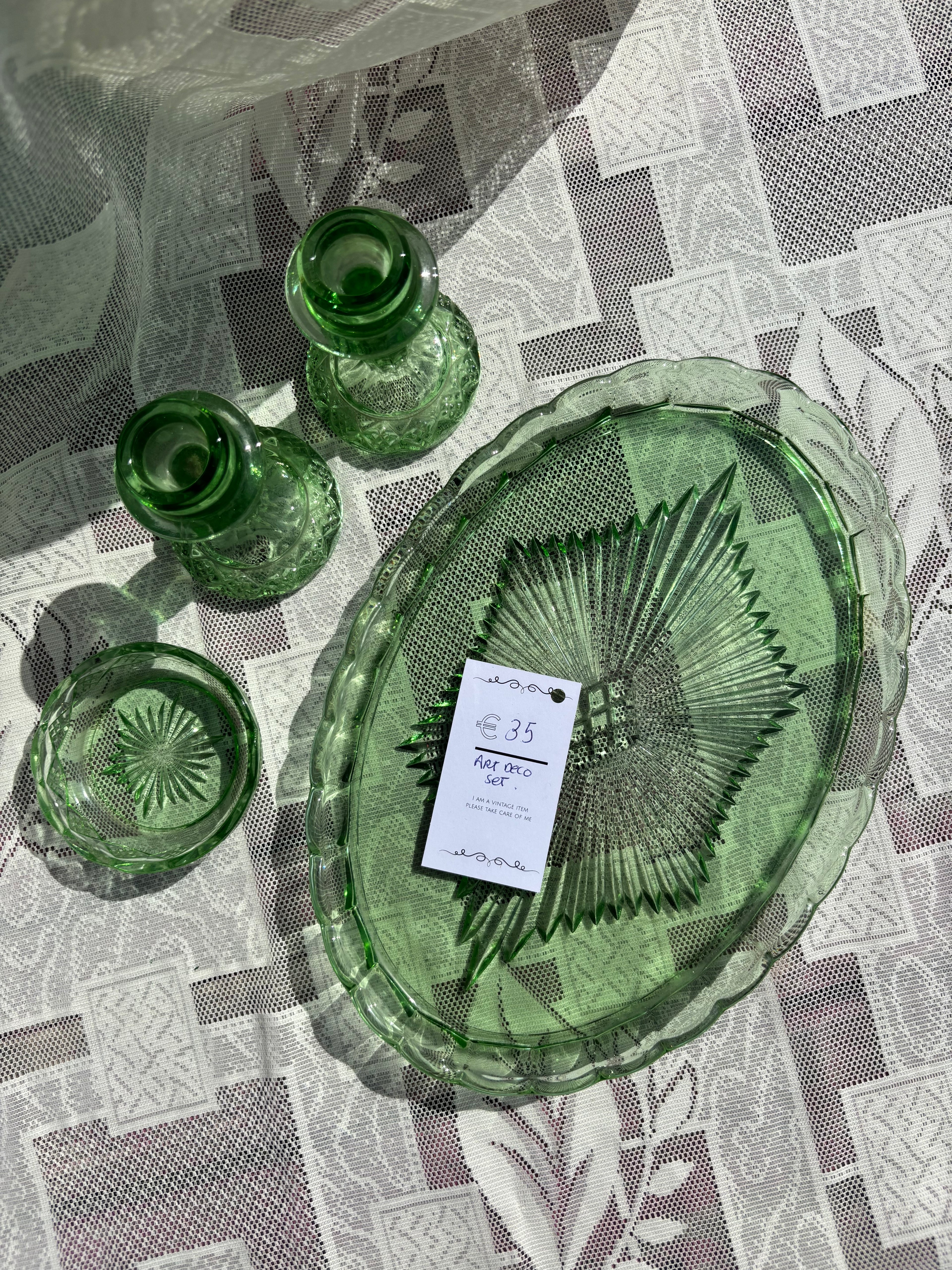 Art Deco dressing table set