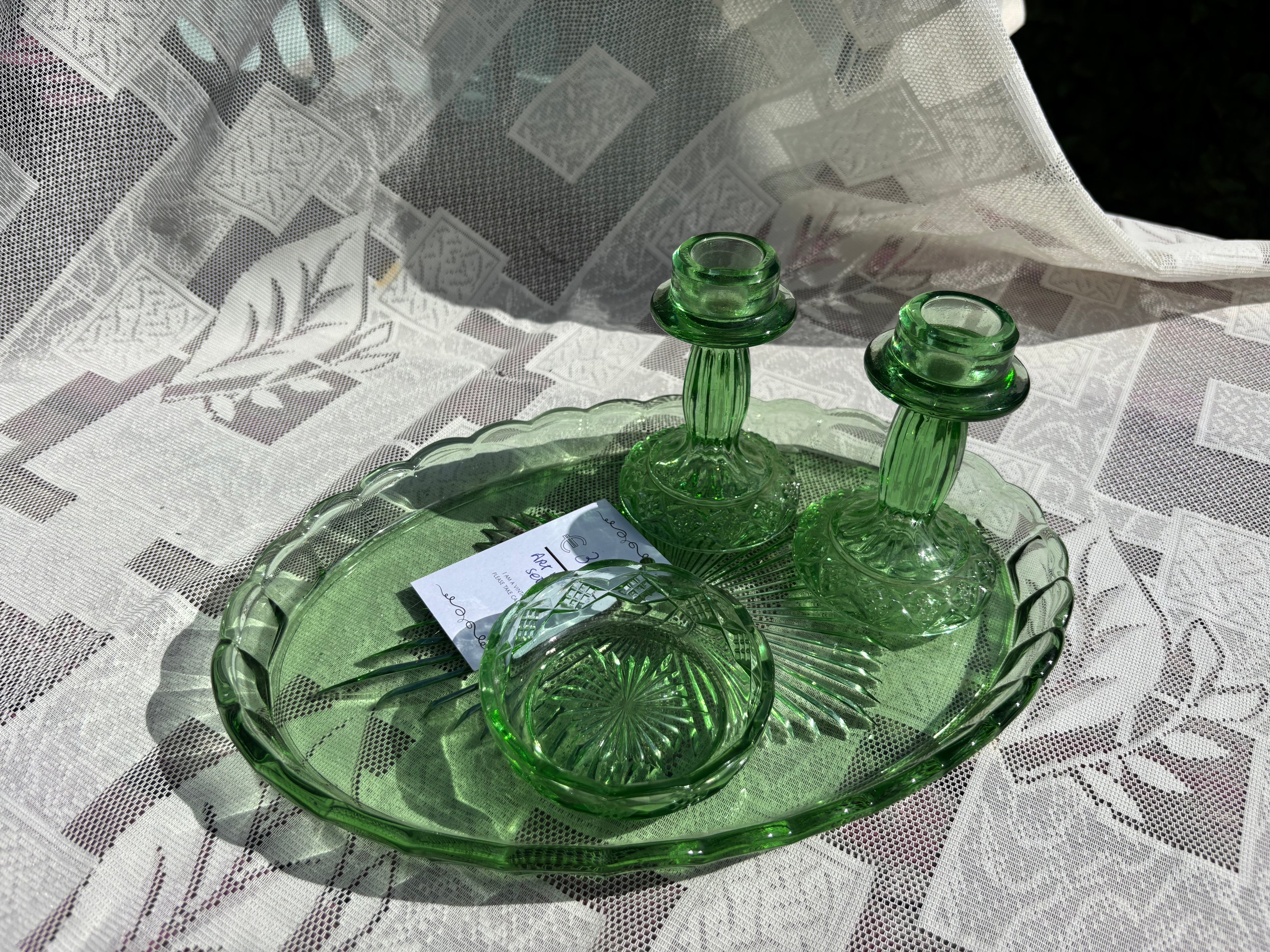 Art Deco dressing table set