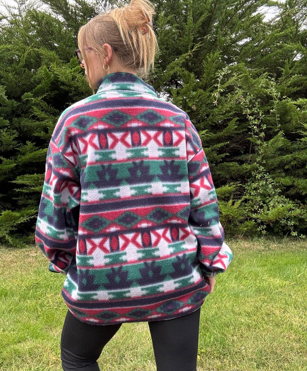 Funky high neck fleece