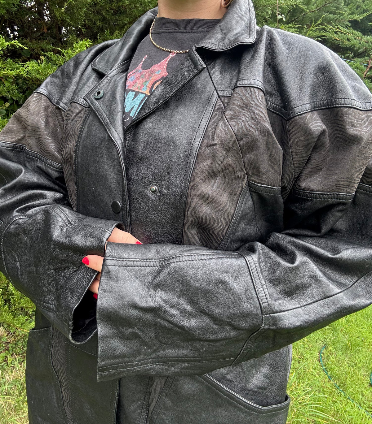 Very 80s suede & leather jacket