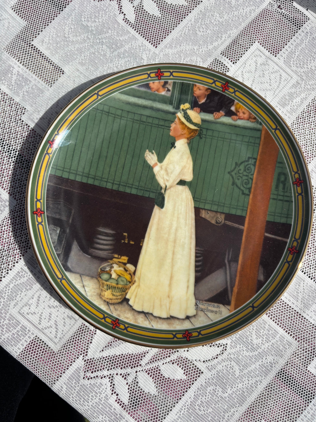 ‘A Mothers Welcome’ Plate by Norman Rockwell