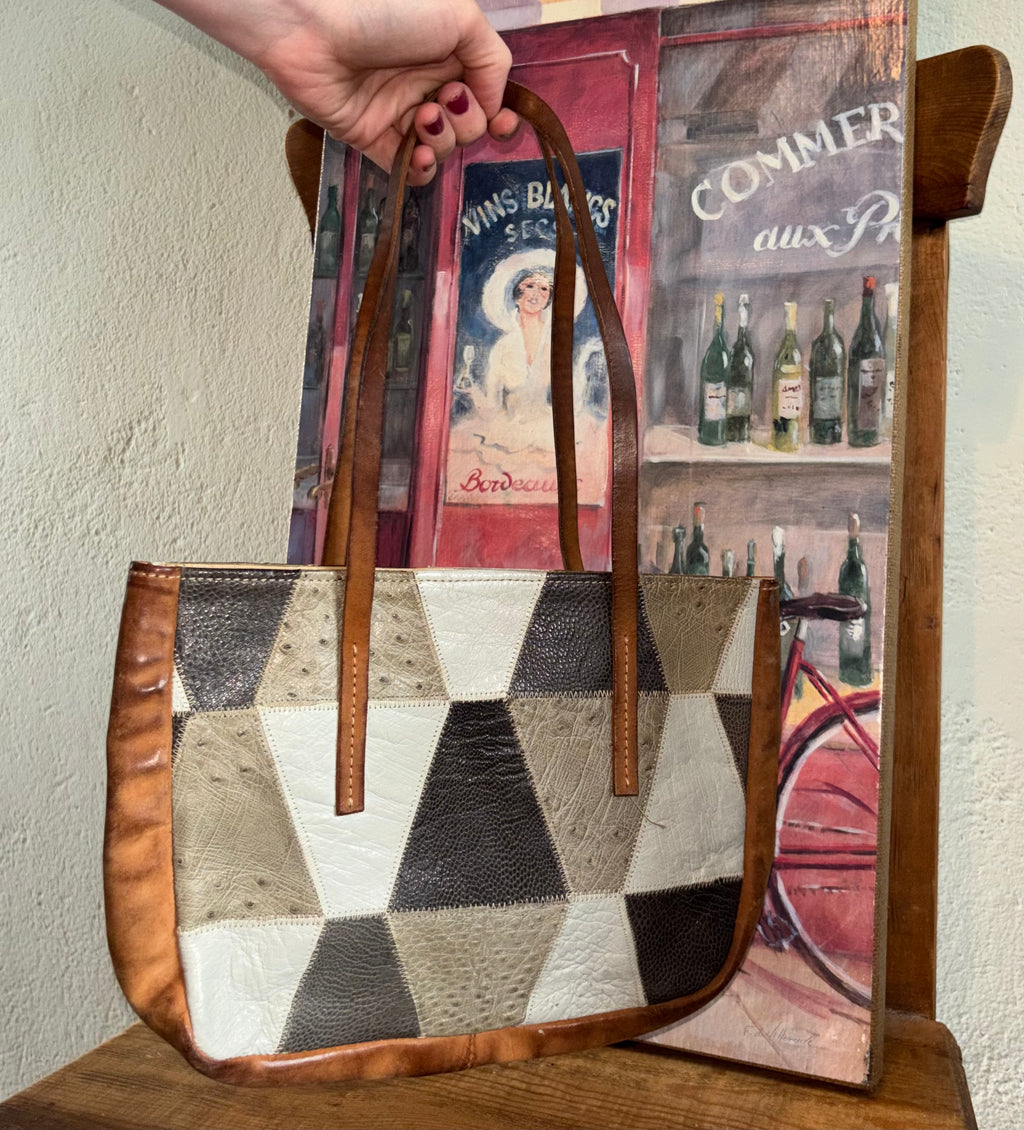 Khaki leather dream mini bag