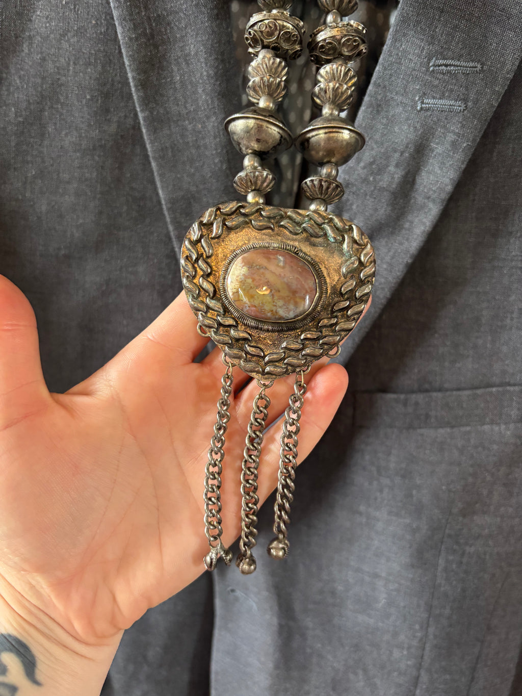 Statement Tibetan necklace
