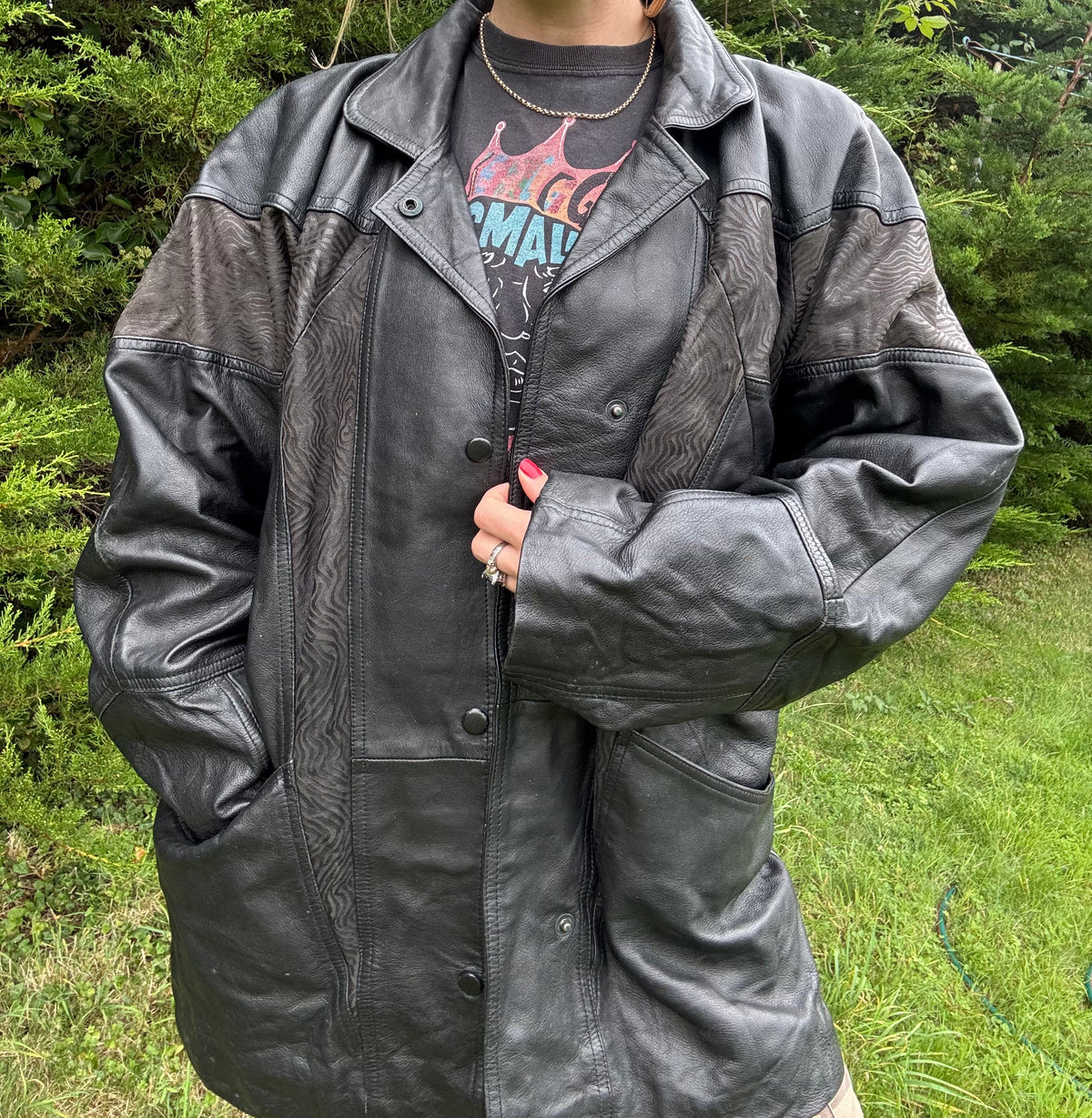 Very 80s suede & leather jacket