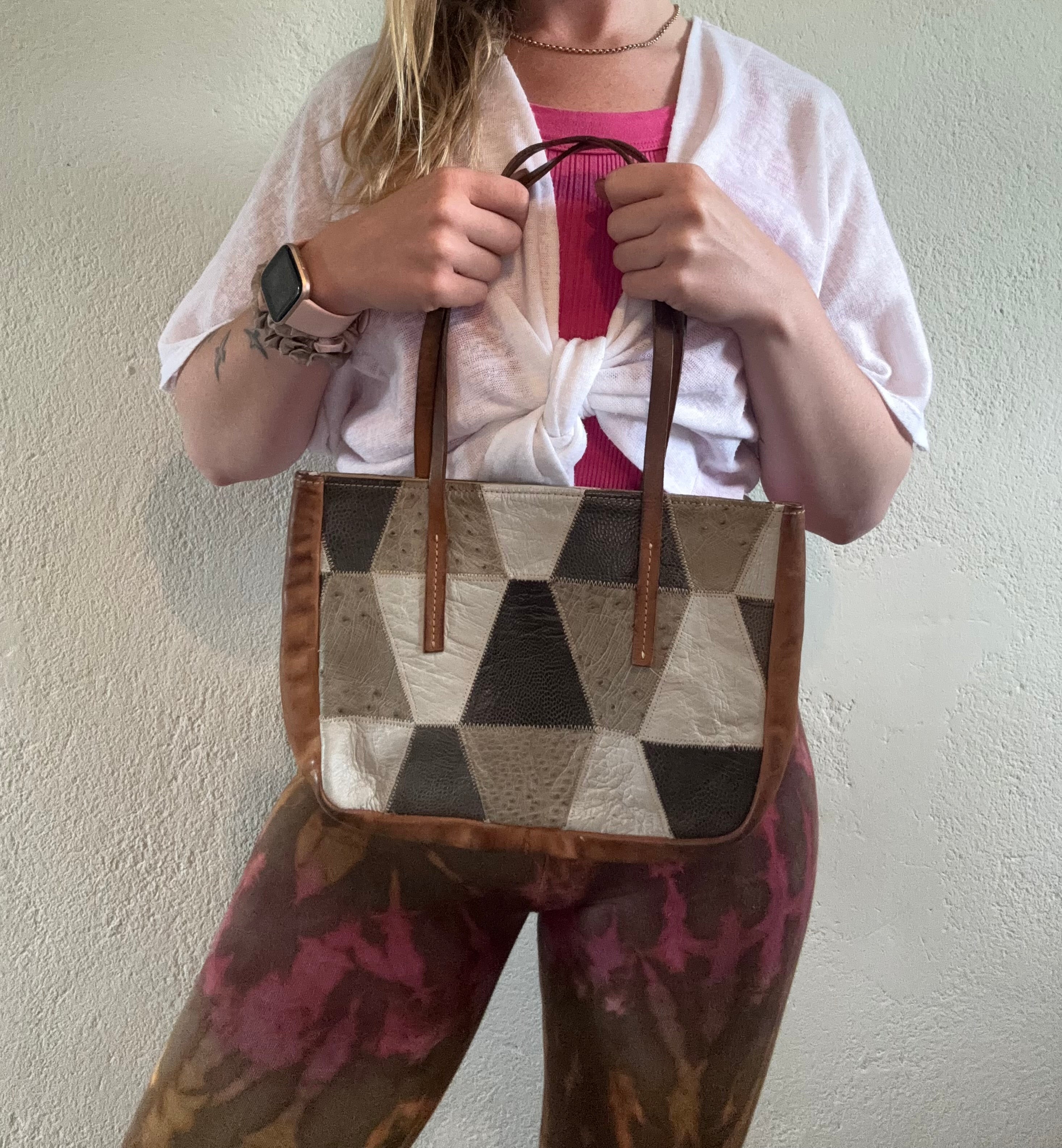 Khaki leather dream mini bag