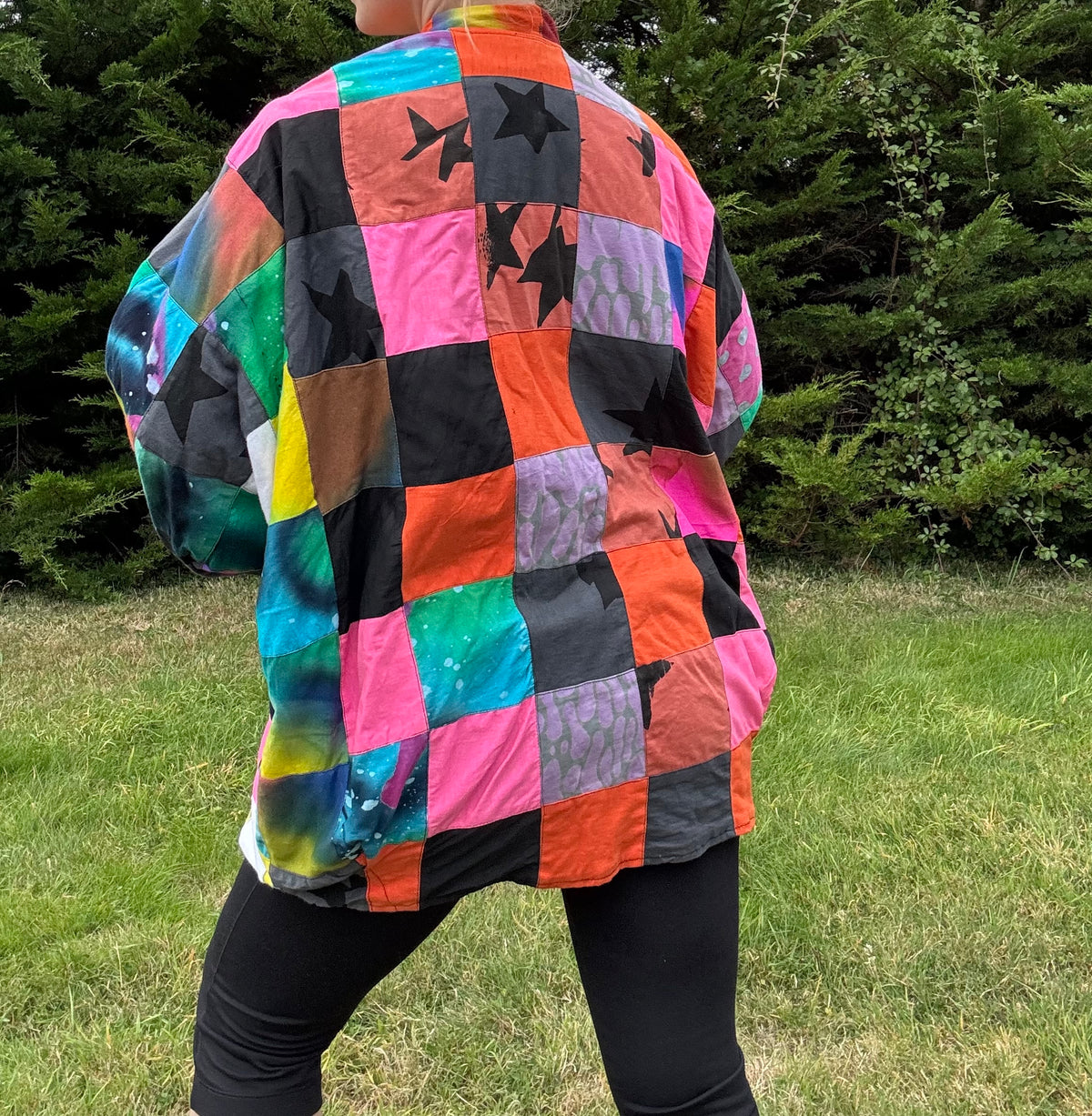 Patchwork multicoloured jacket