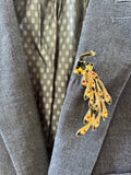 Vintage peacock brooch